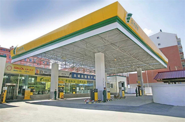 滁州加气站钢结构网架案例7